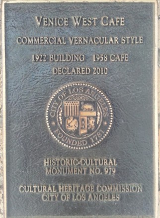 plaque Venice West